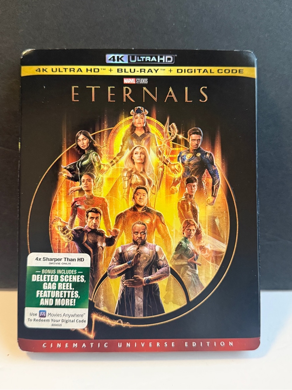 Eternals 4K Ultra HD + Blu-ray Marvel Studios Cinematic Universe With Slipcover